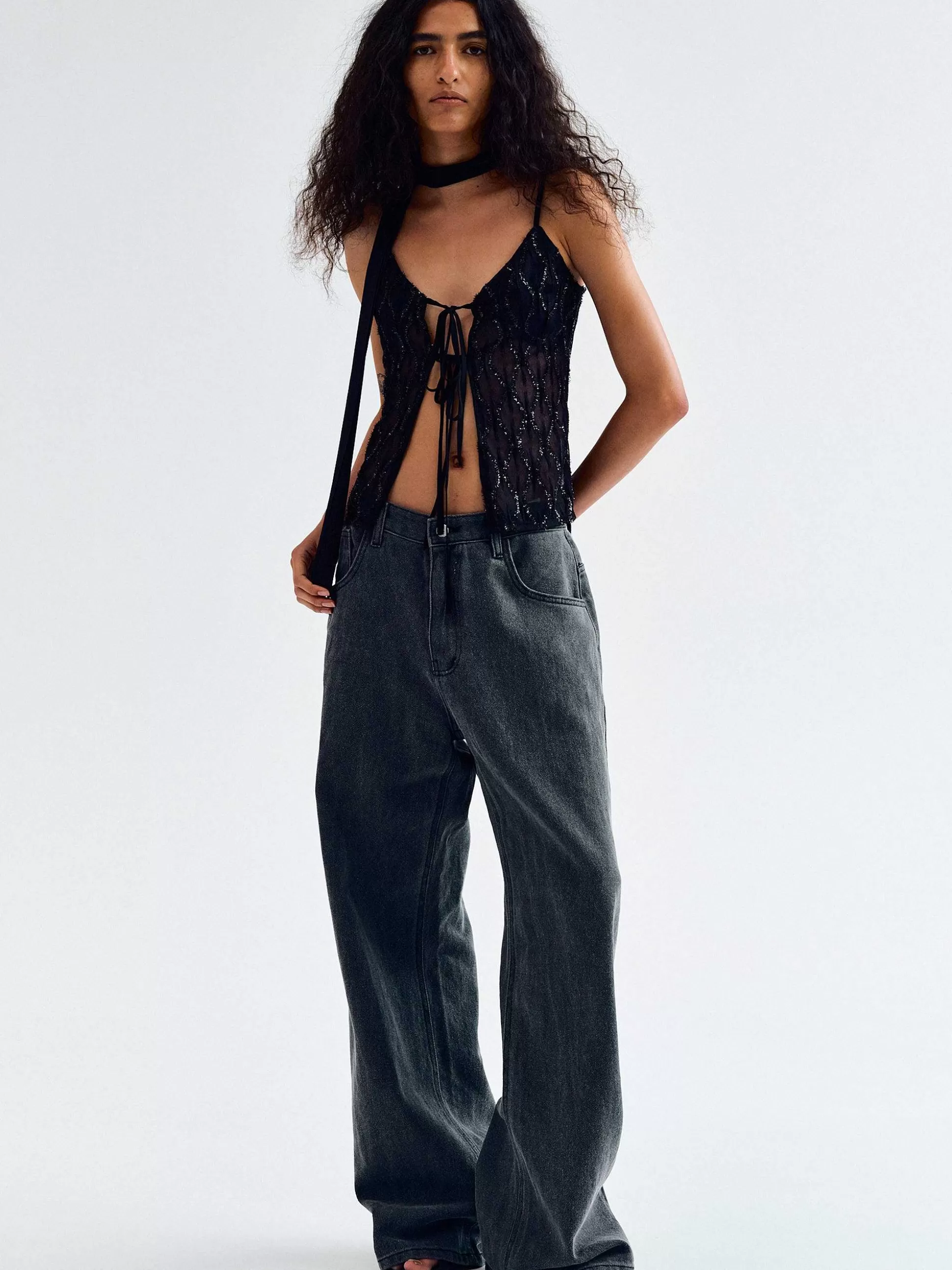 Women Source Unknown Denim-Boyfriend Pigment Jeans, Sharkskin