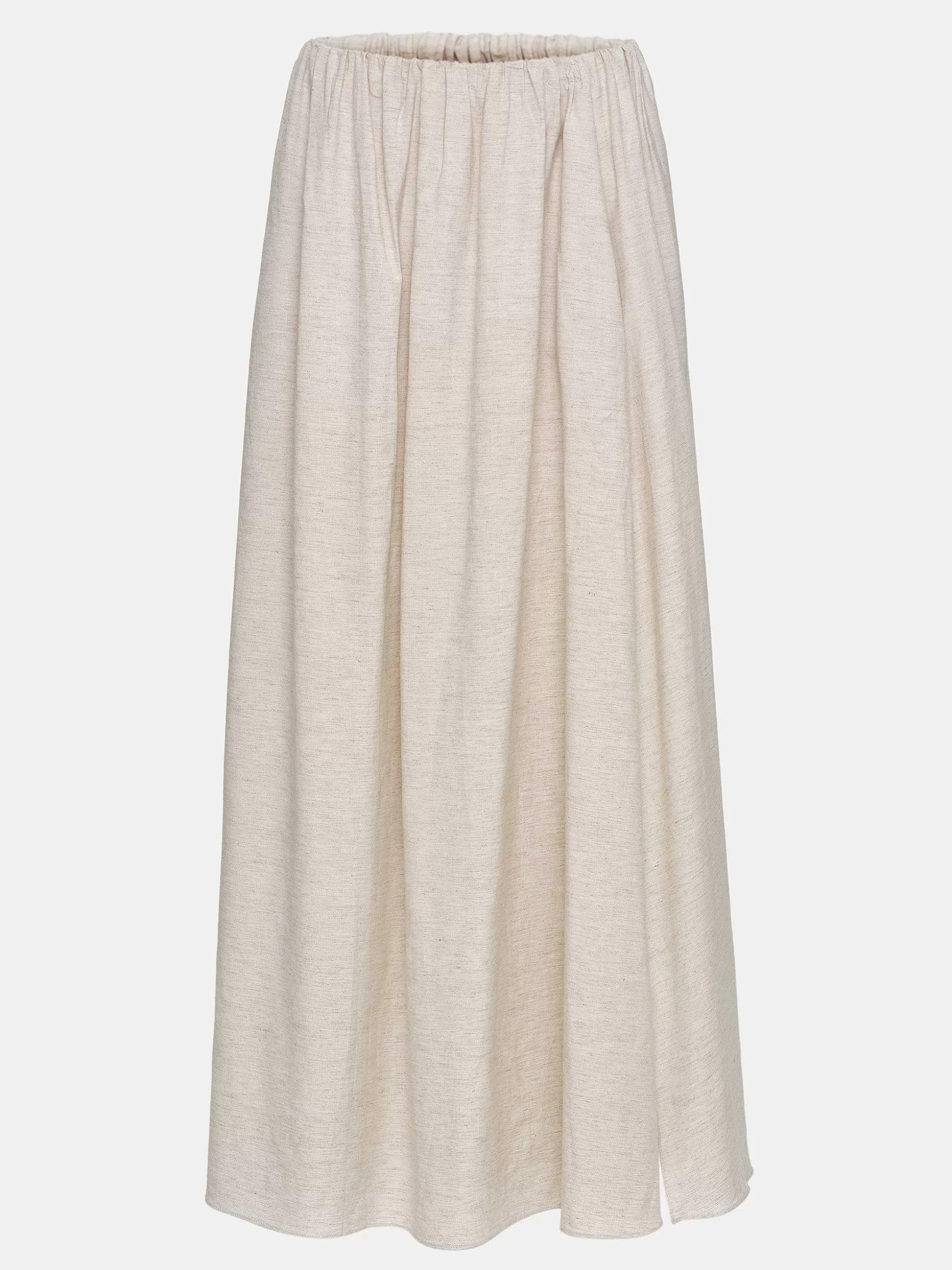 Women Source Unknown Clothing-Dhanila Floor-Length Linen Skirt, Natural