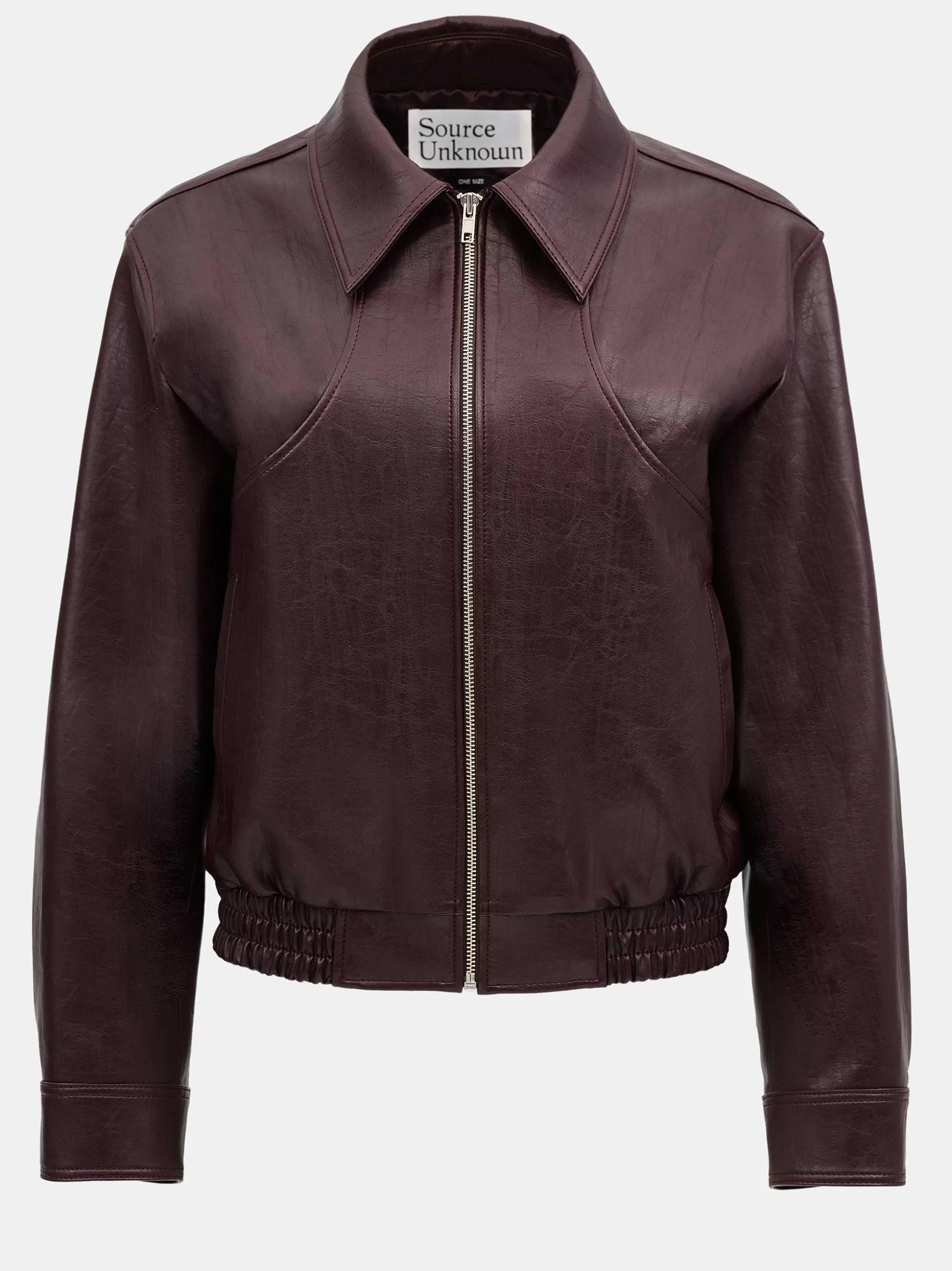 Women Source Unknown Accessories-Ennio Faux-Leather Bomber Jacket,