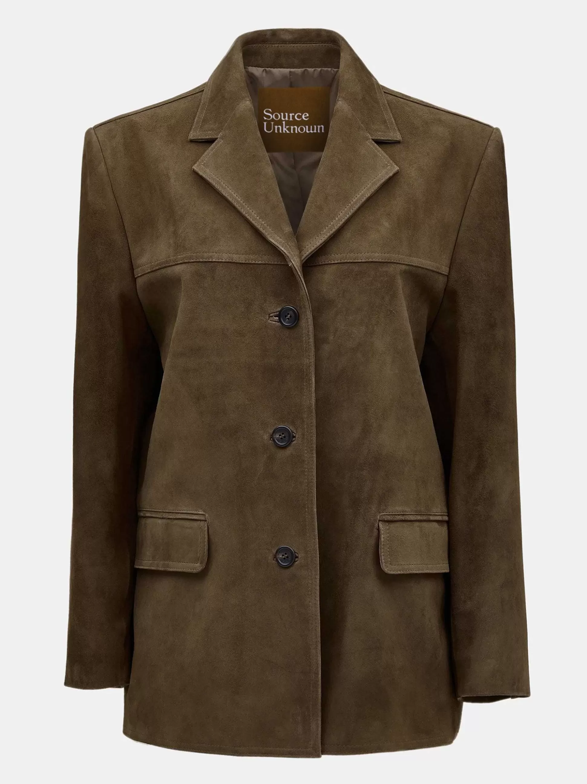 Women Source Unknown Accessories-Hailey Lambskin Blazer, Pecan