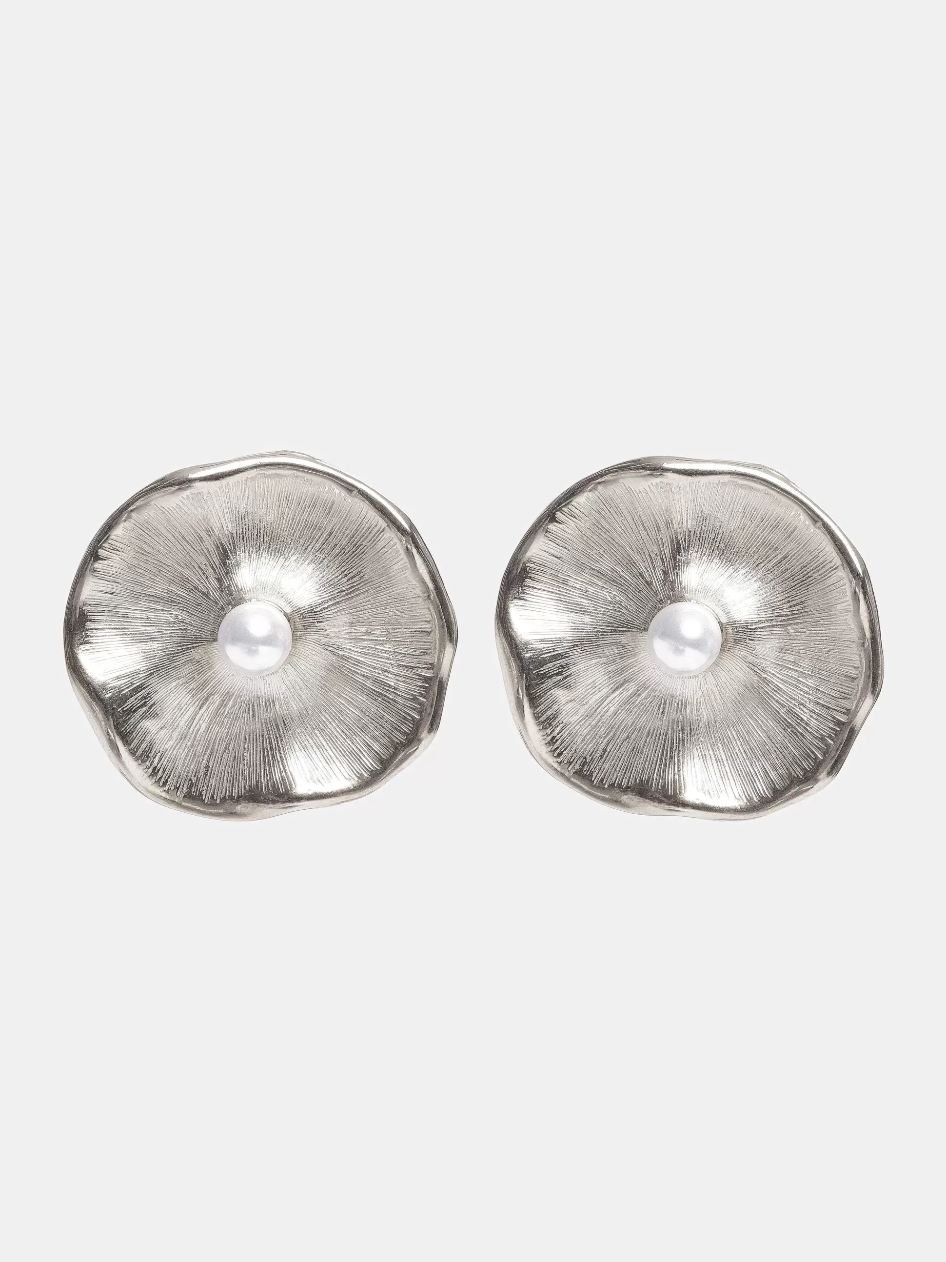 Women Source Unknown Clothing-Jardin Stud Earrings, Silver
