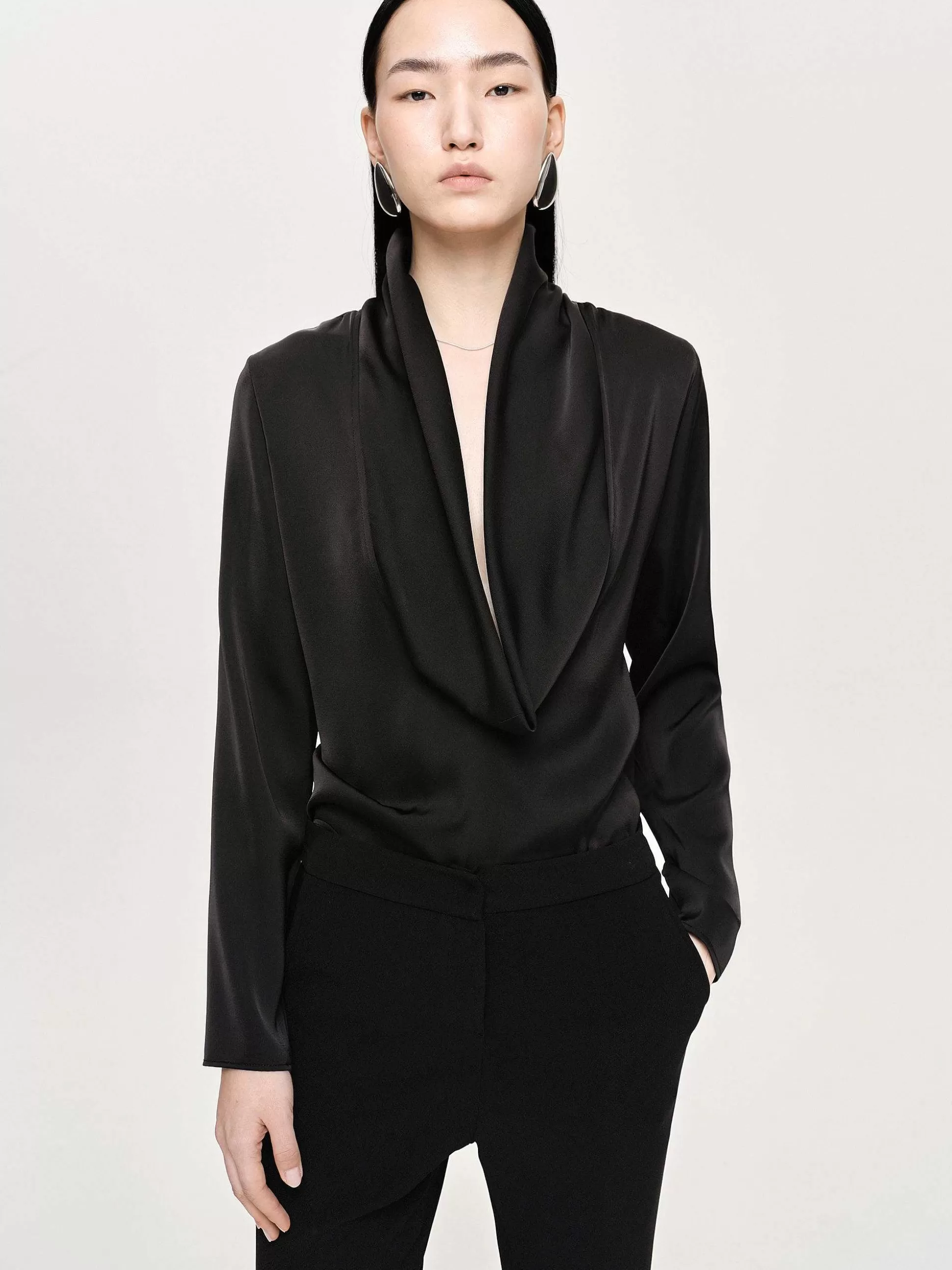 leiva_cowlback_blouse_black_3-1.webp Women Source Unknown Tops-Leiva Cowl-Back Blouse, Black