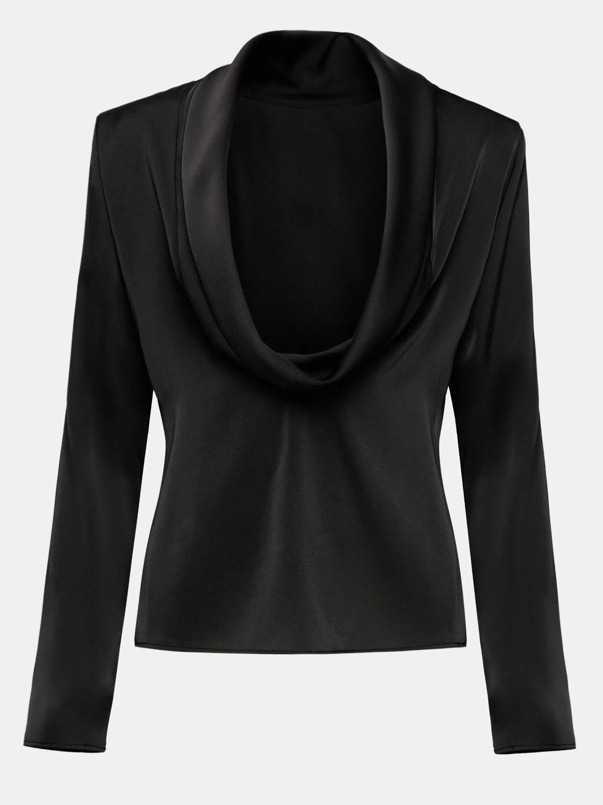 Women Source Unknown Clothing-Leiva Cowl-Back Blouse, Black