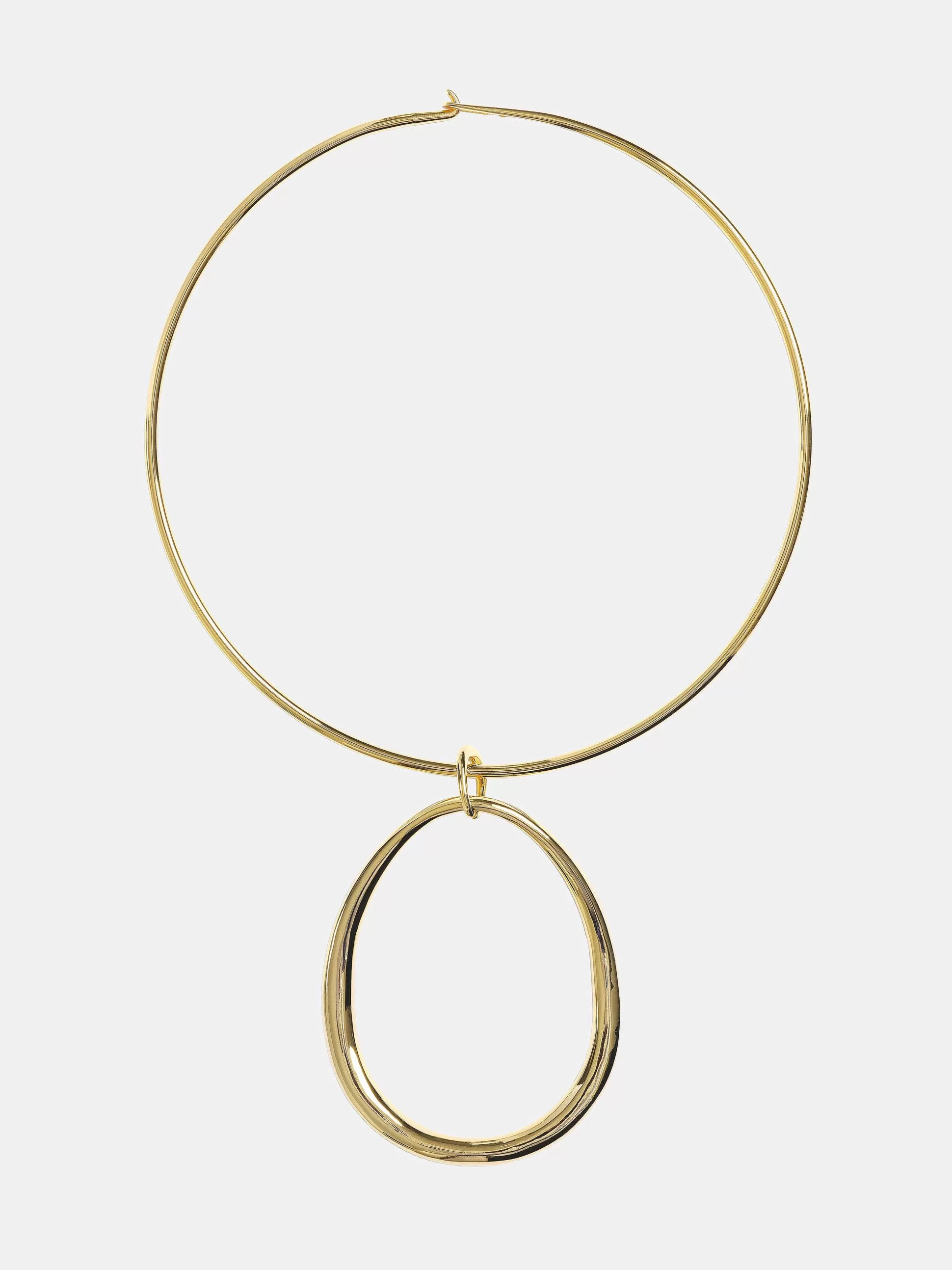 Women Source Unknown Clothing-Loop Choker, Gold