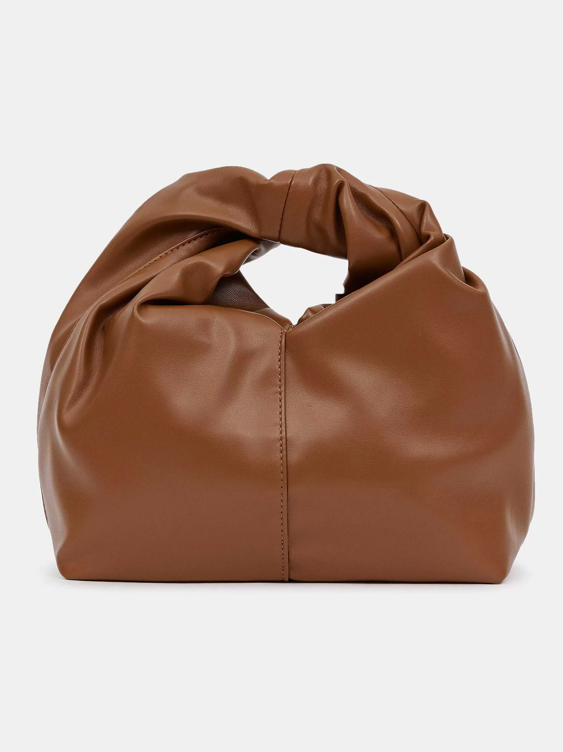 Women Source Unknown Clothing-Mini Twist Bag, Cognac