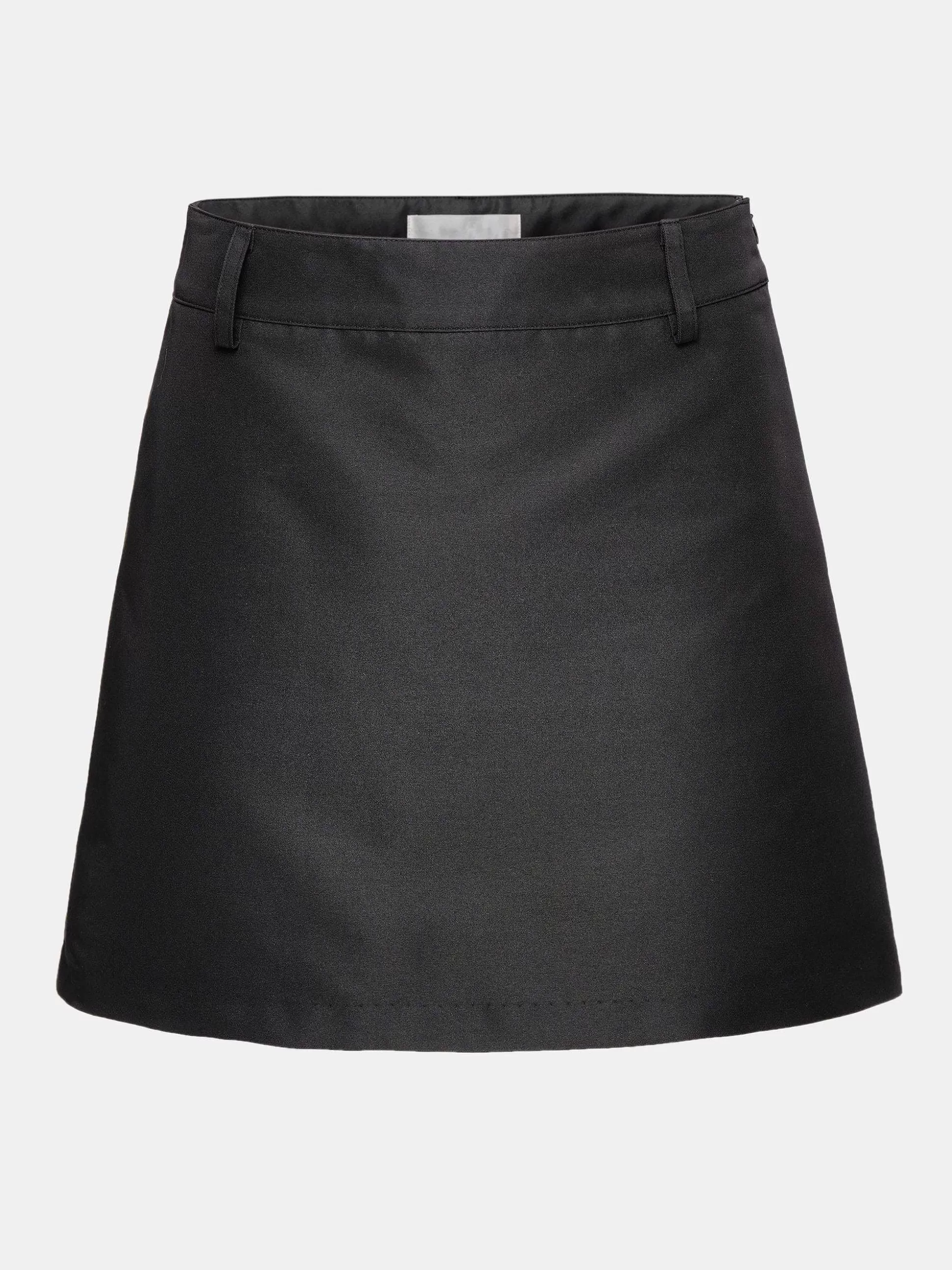 Women Source Unknown Clothing-Nylon Suit Miniskirt, Black