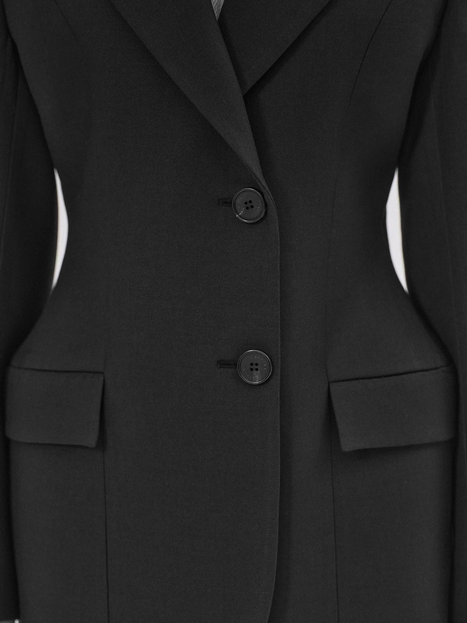 poldo_hourglass_blazer_black_4-1.webp Women Source Unknown Outerwear-Poldo Hourglass Blazer, Black
