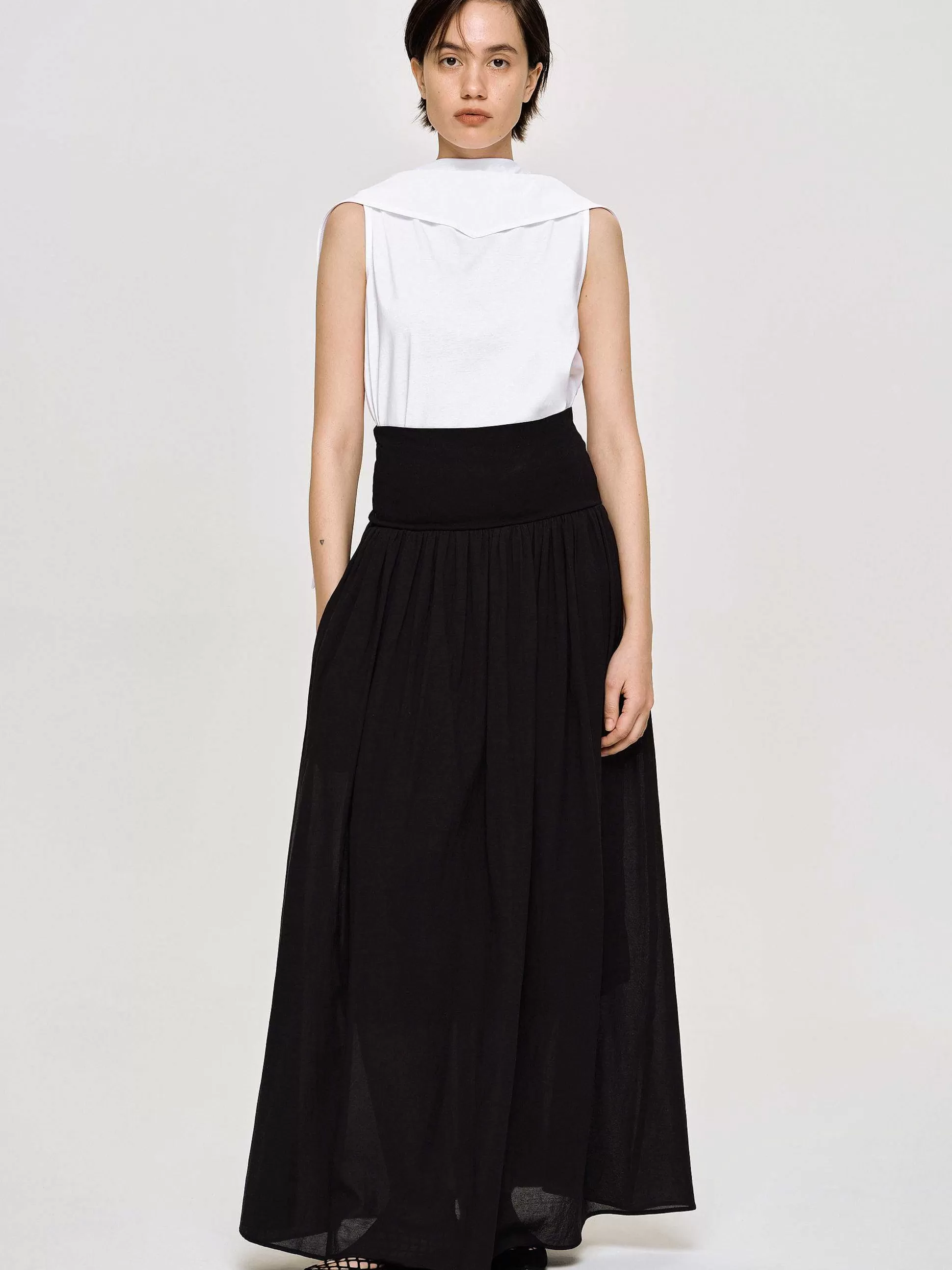 scarfneck_top_white_2-1.webp Women Source Unknown Accessories-Scarf-Neck Top, White