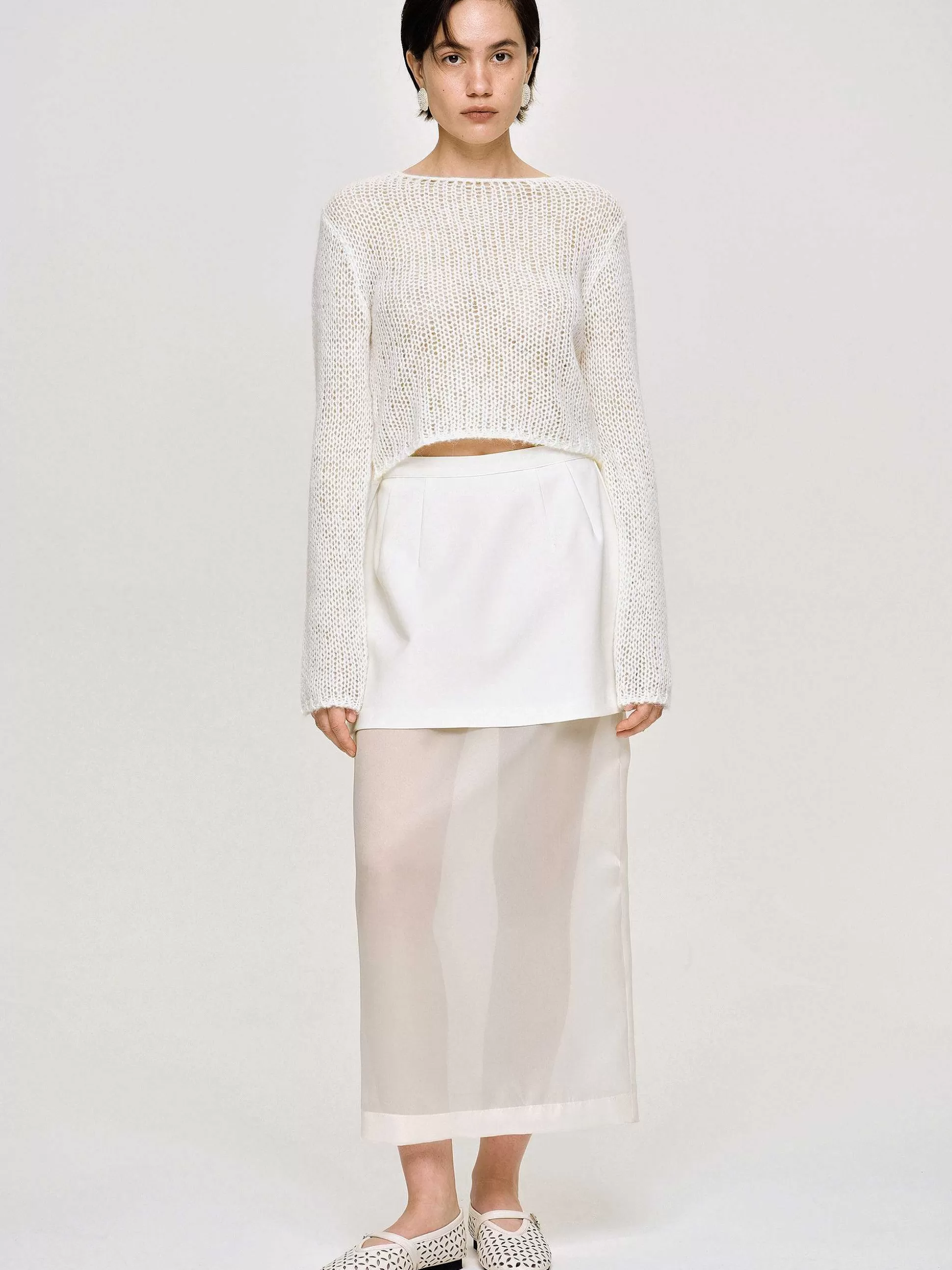 Women Source Unknown Knitwear-Semi-Sheer Knit, Birch