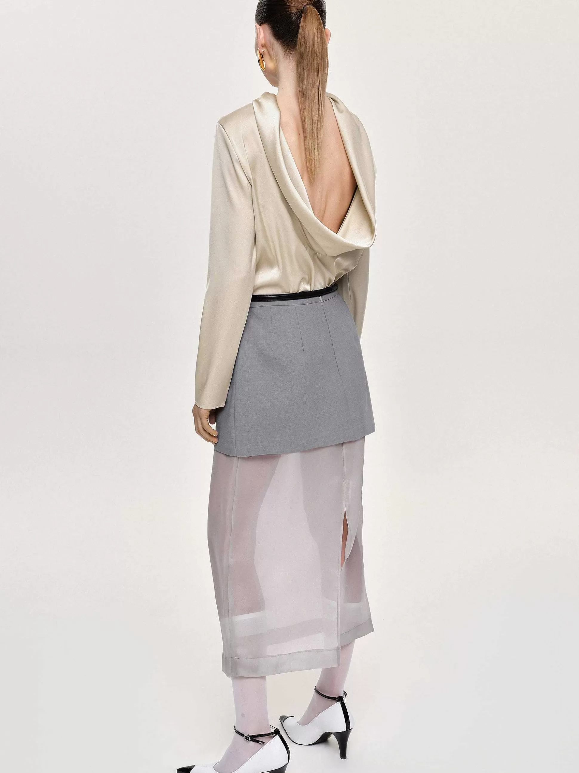 sheer_midi_skirt_taupe_gray_2.webp Women Source Unknown Clothing-Sheer Midi Skirt, Taupe Gray