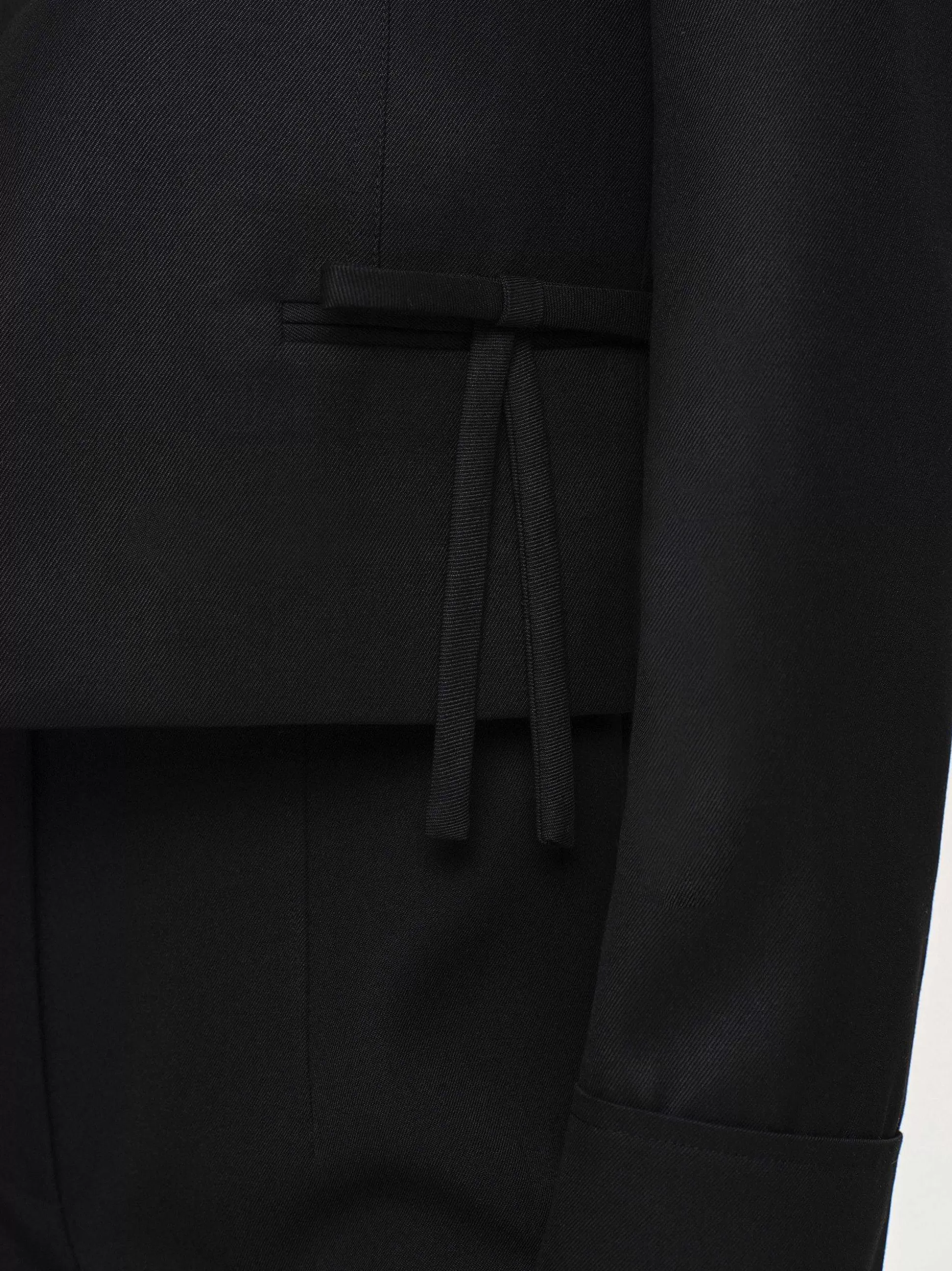 sisilia_bow_cropped_blazer_black_2-1.webp Women Source Unknown Accessories-Sisilia Bow Cropped Blazer, Black