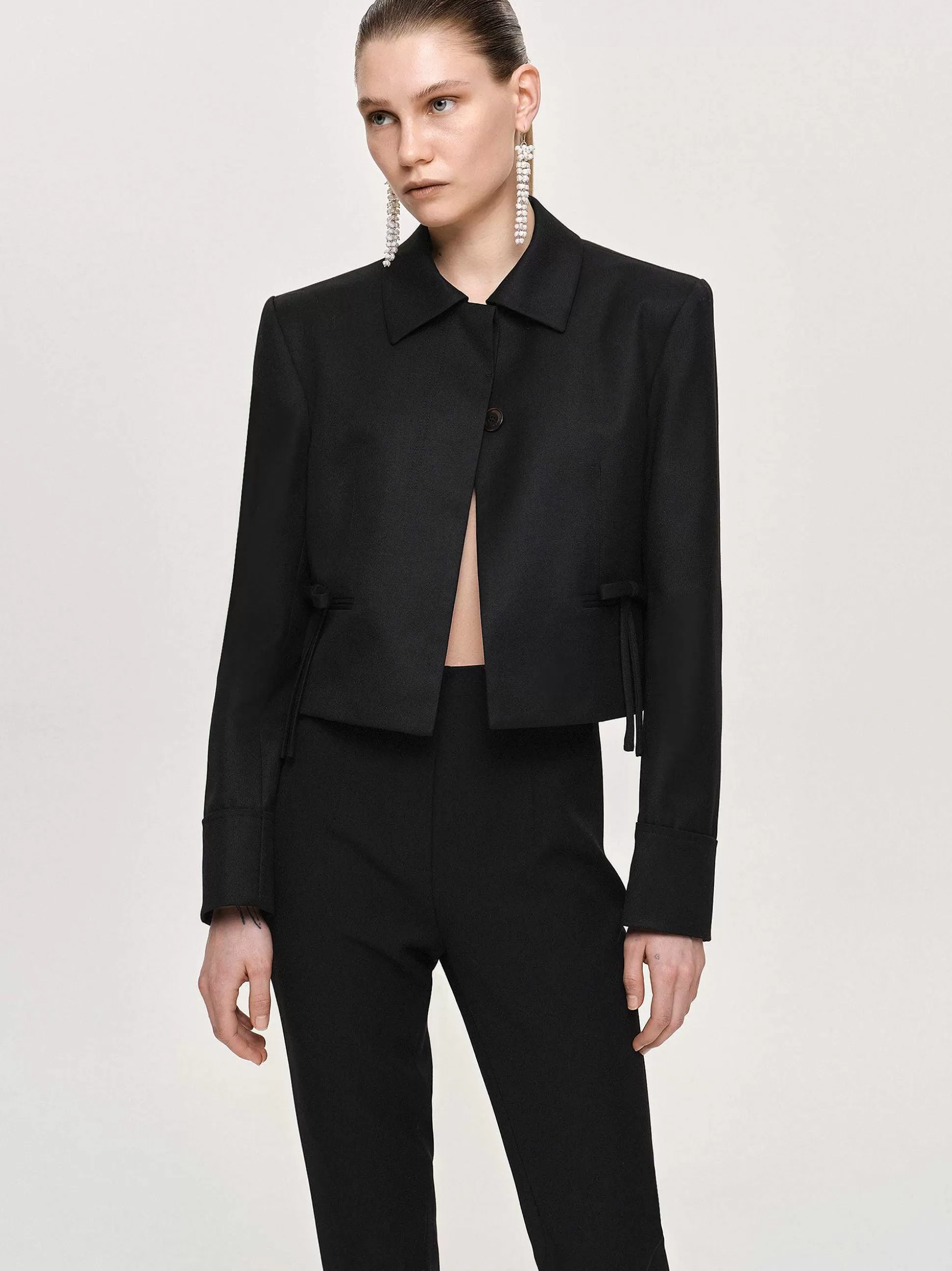 sisilia_bow_cropped_blazer_black_5-1.webp Women Source Unknown Accessories-Sisilia Bow Cropped Blazer, Black