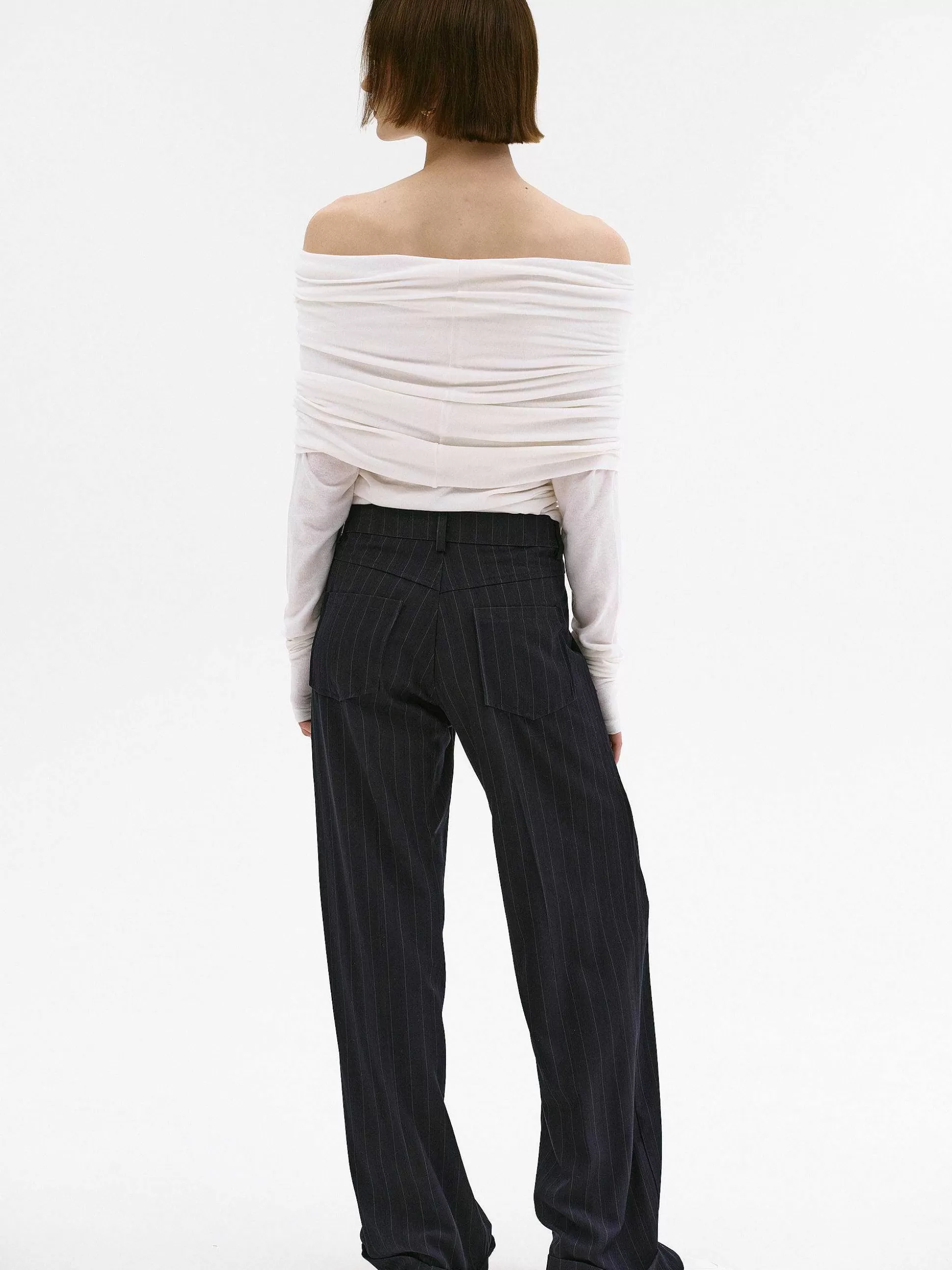 Women Source Unknown Accessories-Tova Off Shoulder Knit, Cream