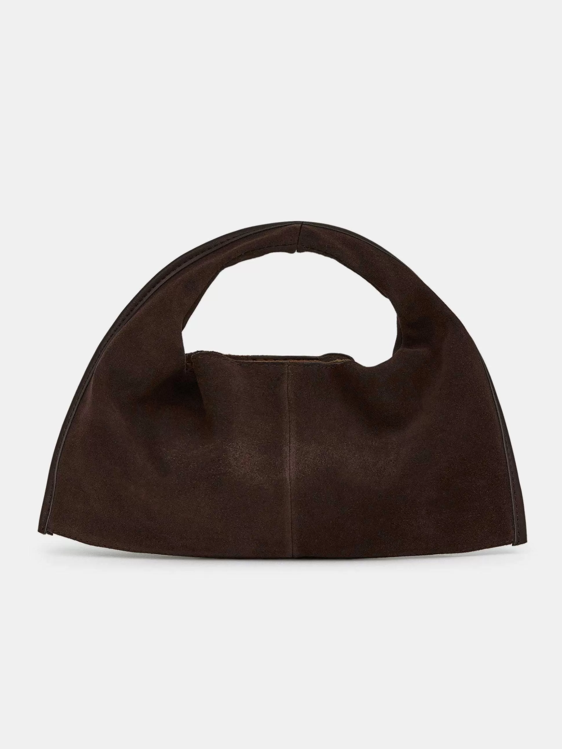 Women Source Unknown Clothing-Vida Suede Mini Tote Bag, Cocoa