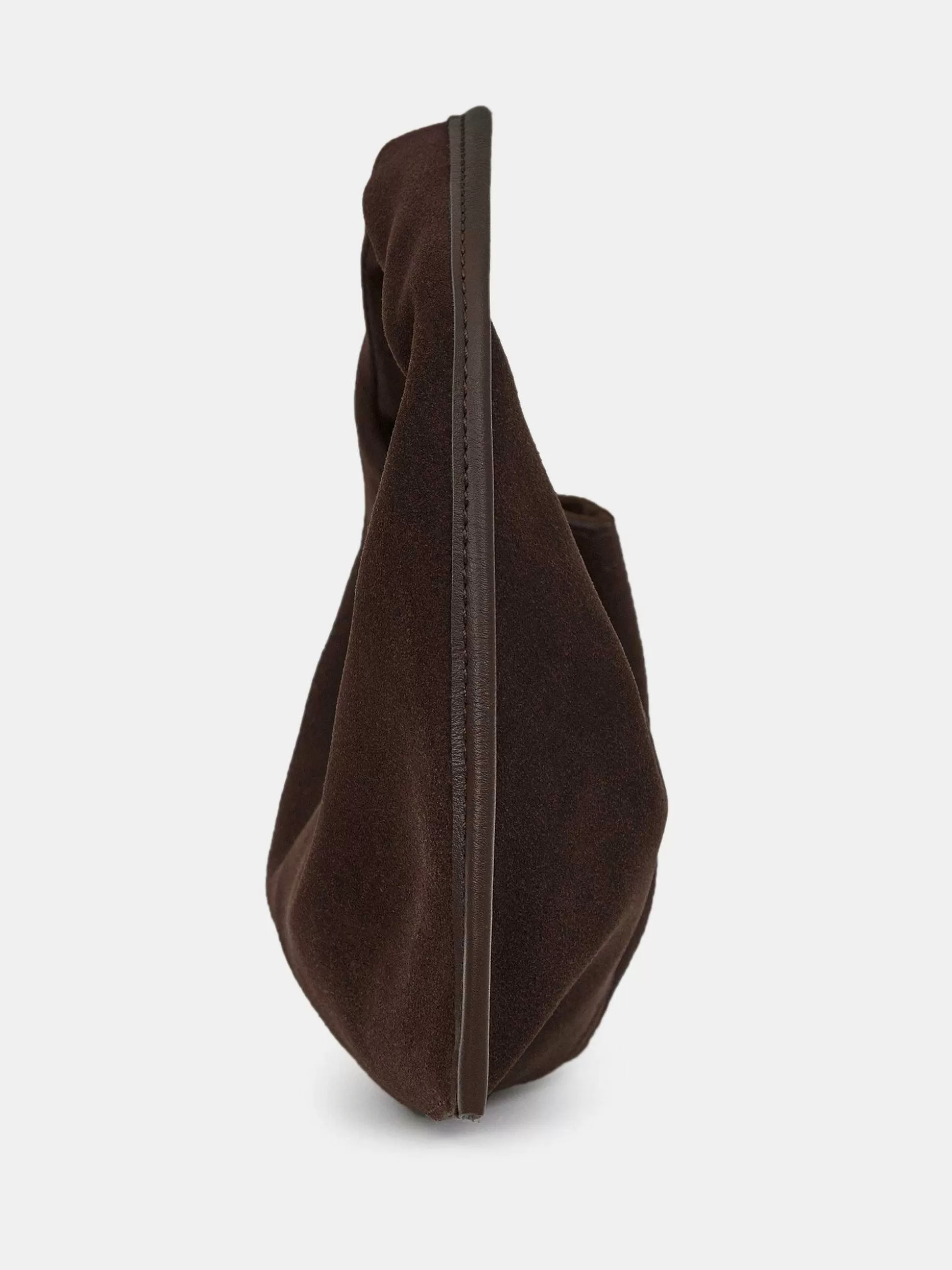 Women Source Unknown Clothing-Vida Suede Mini Tote Bag, Cocoa