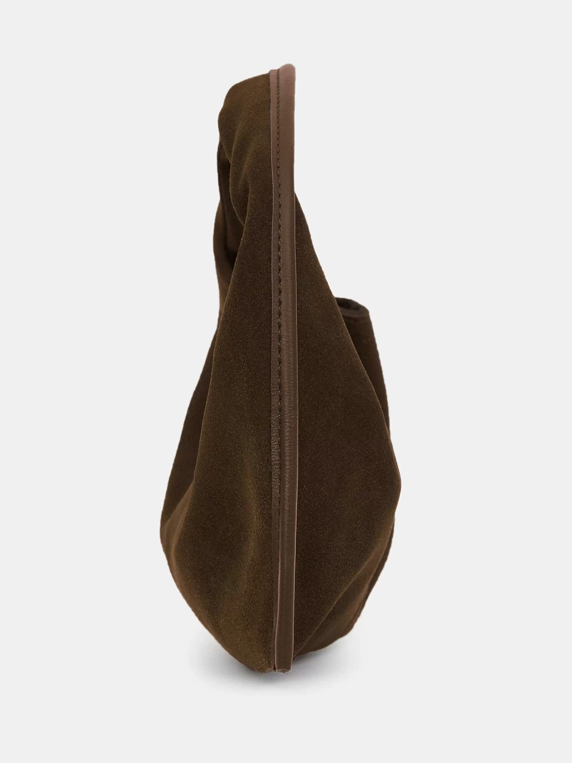 Women Source Unknown Clothing-Vida Suede Mini Tote Bag, Walnut