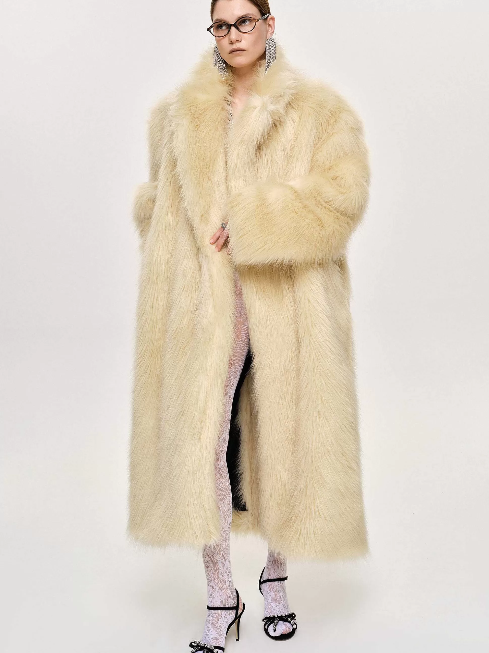 wallis_fur_oversized_grandpa_coat_tuscan_cream_5.webp Women Source Unknown Clothing-Wallis Fur Oversized Grandpa Coat, Tuscan Cream
