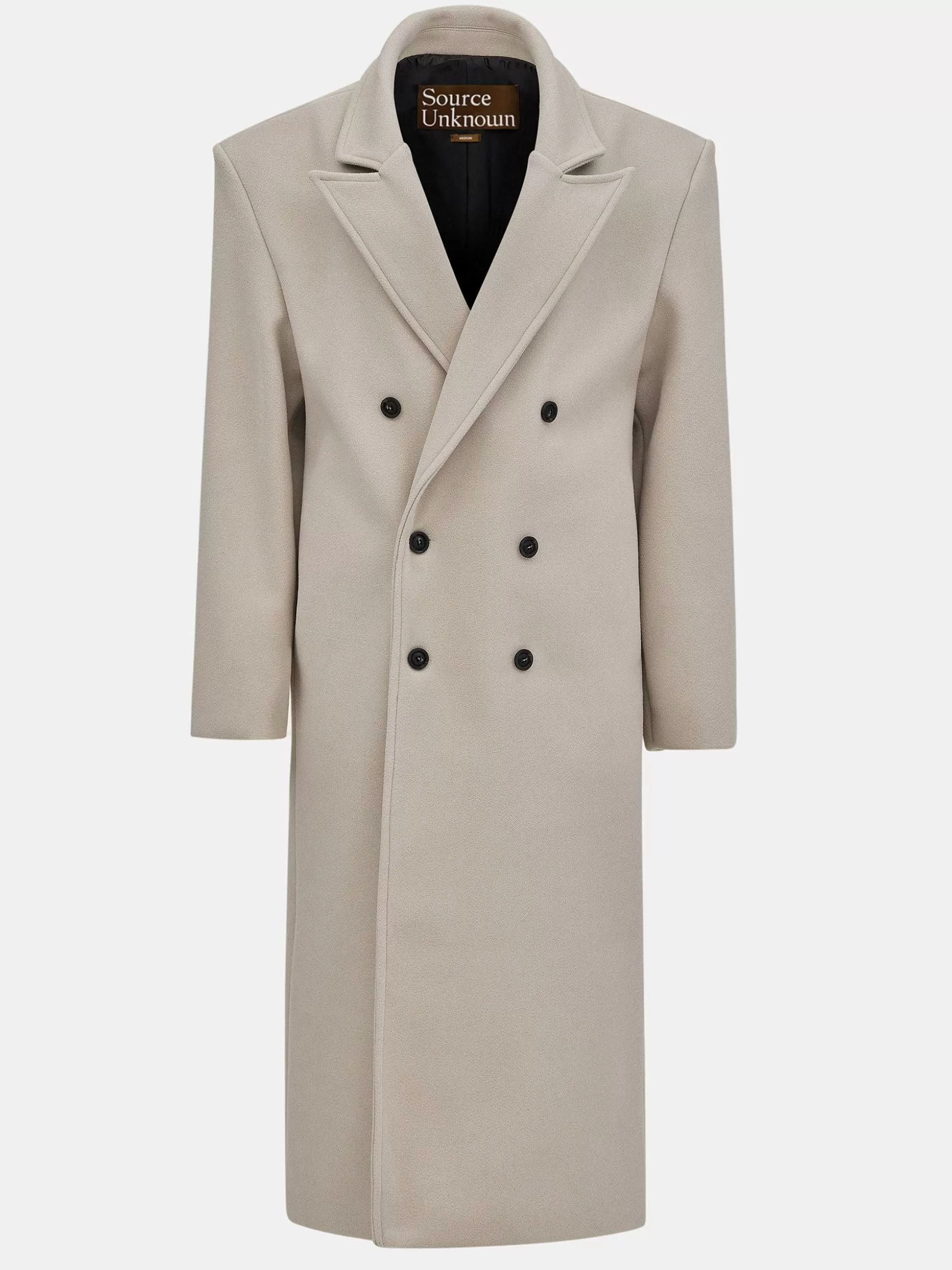 Women Source Unknown Clothing-Wallis Oversized Grandpa Coat, Beige