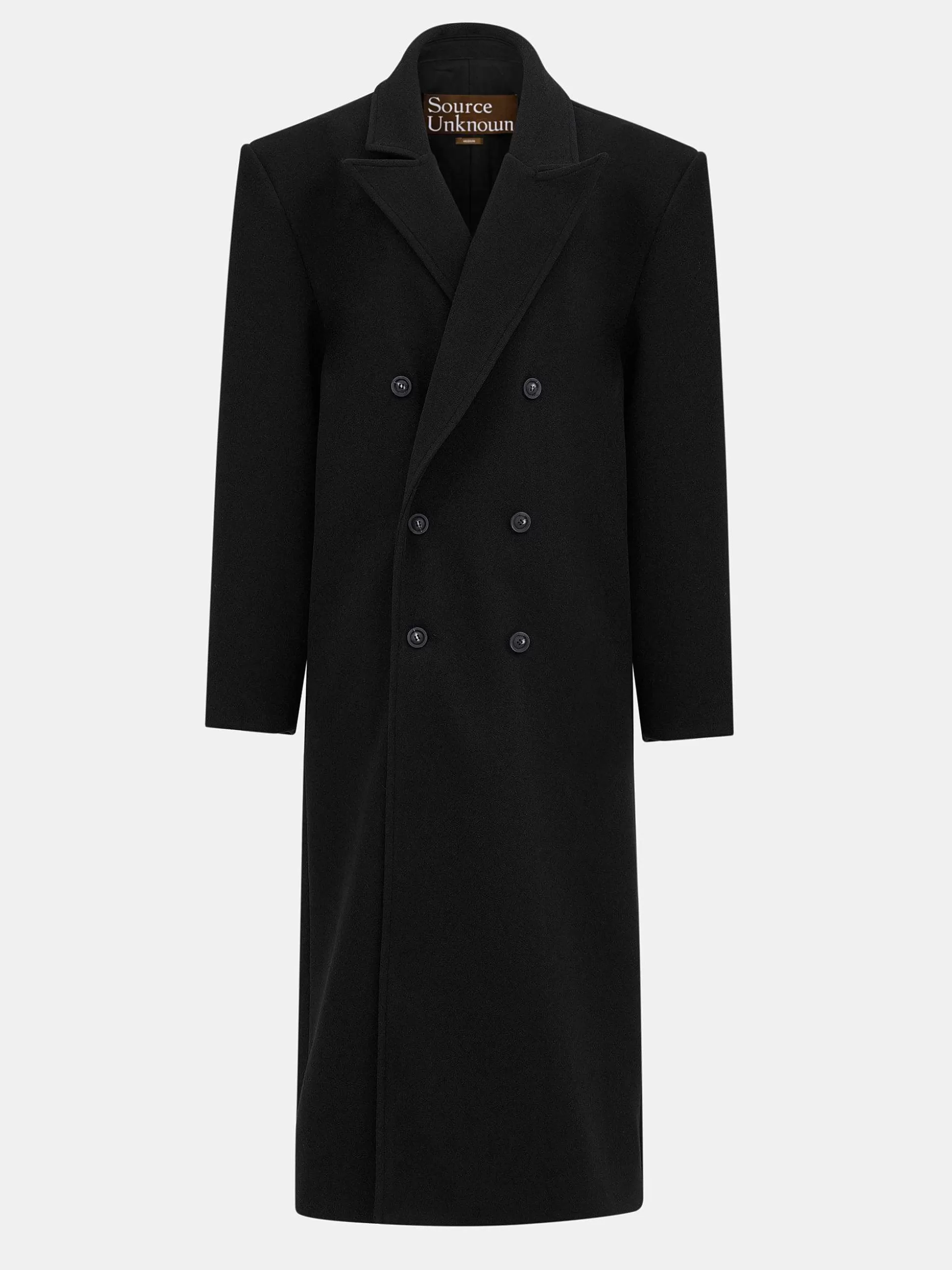 Women Source Unknown Clothing-Wallis Oversized Grandpa Coat, Black